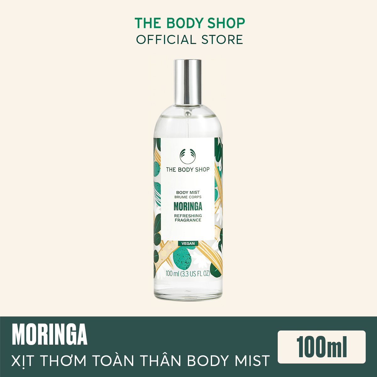 Nước Hoa Xịt Toàn Thân The Body Shop Body Mist Moringa 100ml