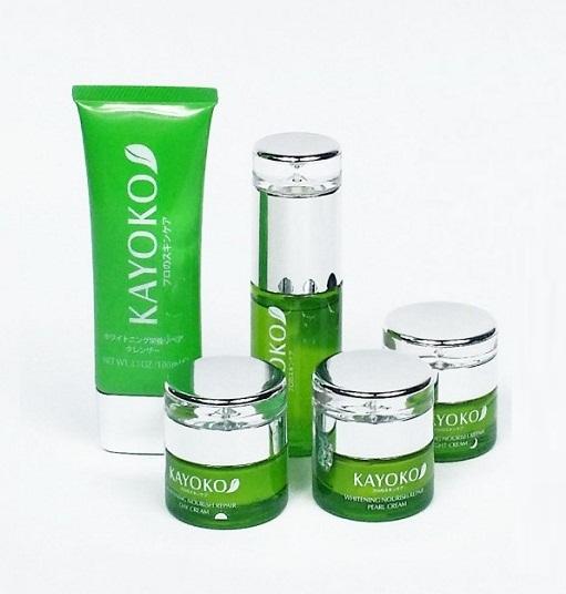 Bộ mỹ phẩm cao cấp trị nám trắng da nhật bản Kayoko 5 in 1