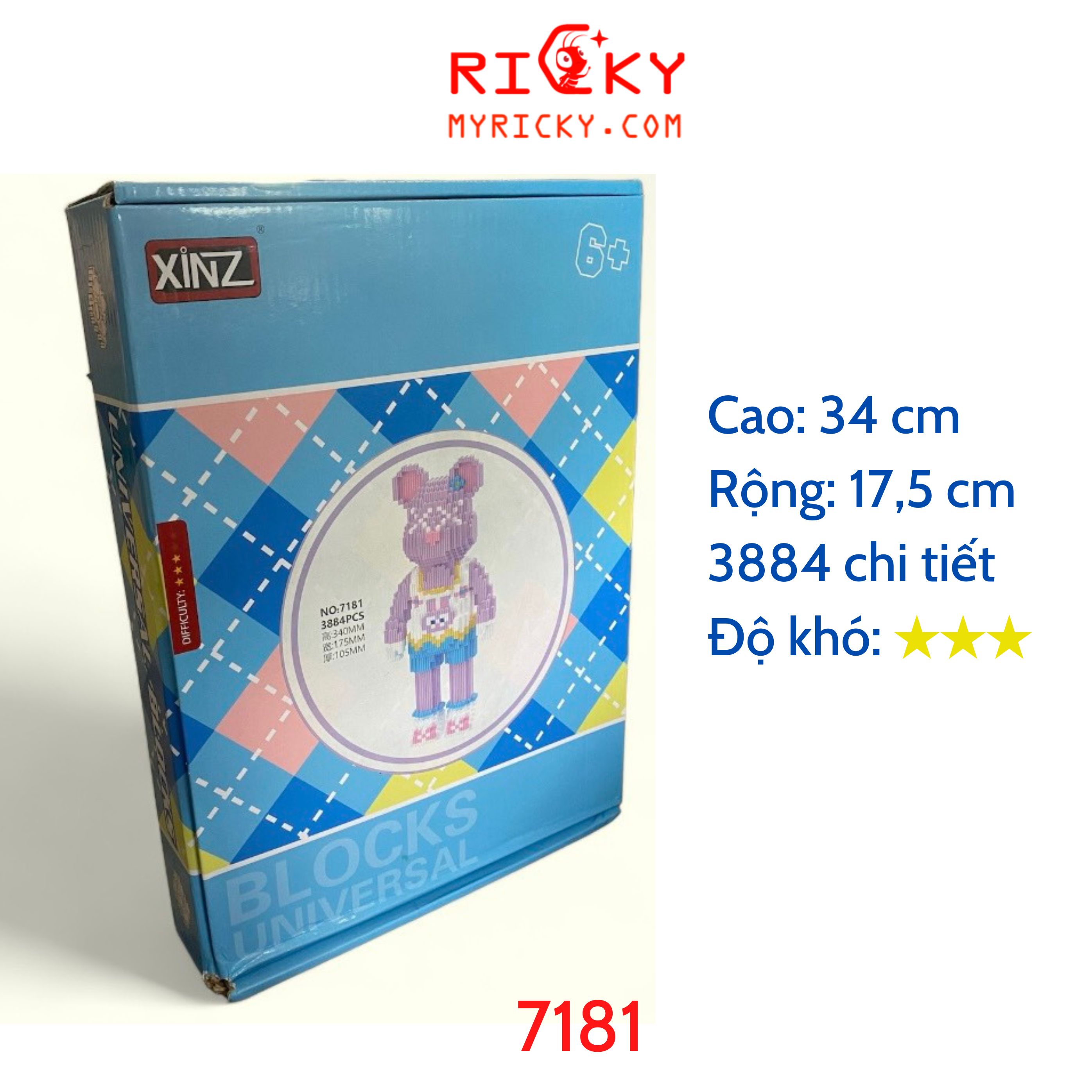 Bộ Lego Mô Hình Bearick 35CM [ NHIỀU MẪU ]