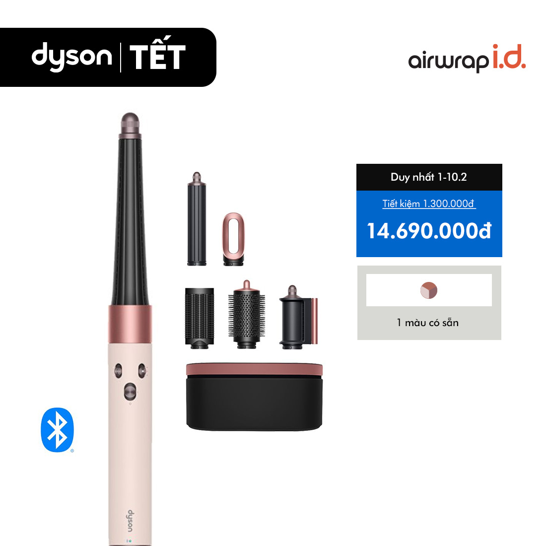 [CHỈ 1-4.2 - MEGA TẾT: VC Tối đa 3 Triệu] Máy tạo kiểu tóc thông minh Dyson Airwrap i.d. HS08 Straig