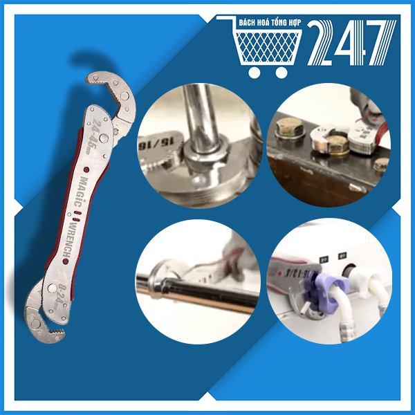 Cờ lê mỏ lết đa năng tiện ích magic wrench 9-45mm mở được nhiều loại ốc