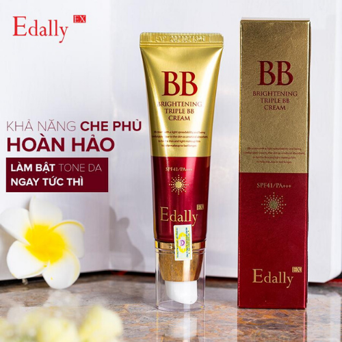 [Hcm]Kem Nền Làm Sáng Bừng Làn Da Gấp 3 Lần Edally - Brightening Triple Bb Cream Spf41/Pa+++