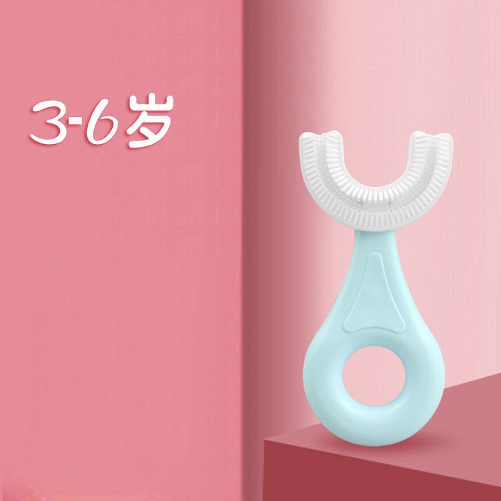 Bàn Chải Đánh Răng Chữ U Thông Minh Chất Liệu Silicon Cho Bé Từ 2 – 6 Tuổi