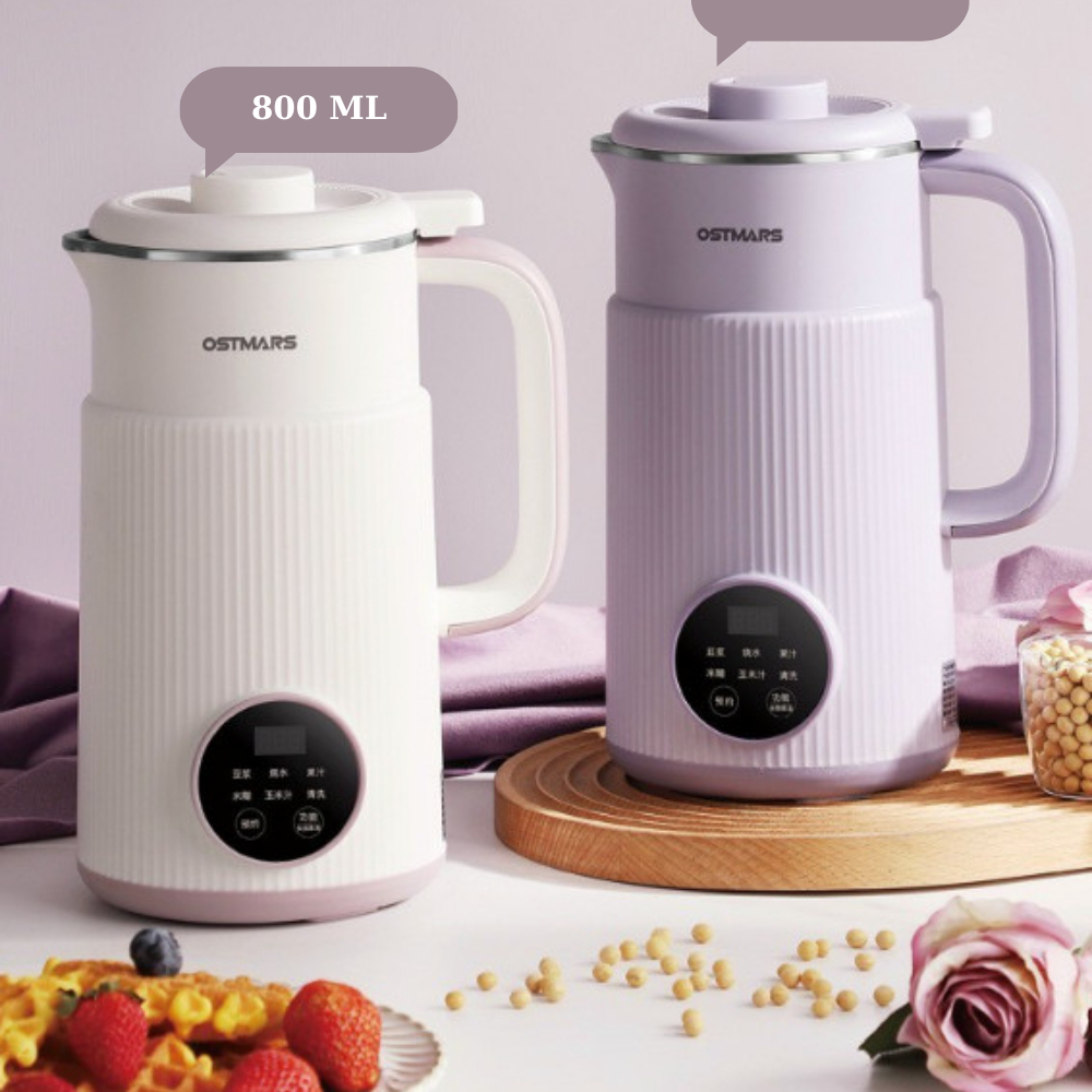 Máy Làm Làm Sữa HạtMáy Nấu Sữa Hạt OSTMARS Chính Hãng 800ml Xay Nấu Tiện Lợi Máy Làm Sữa Hạt OSTMARS