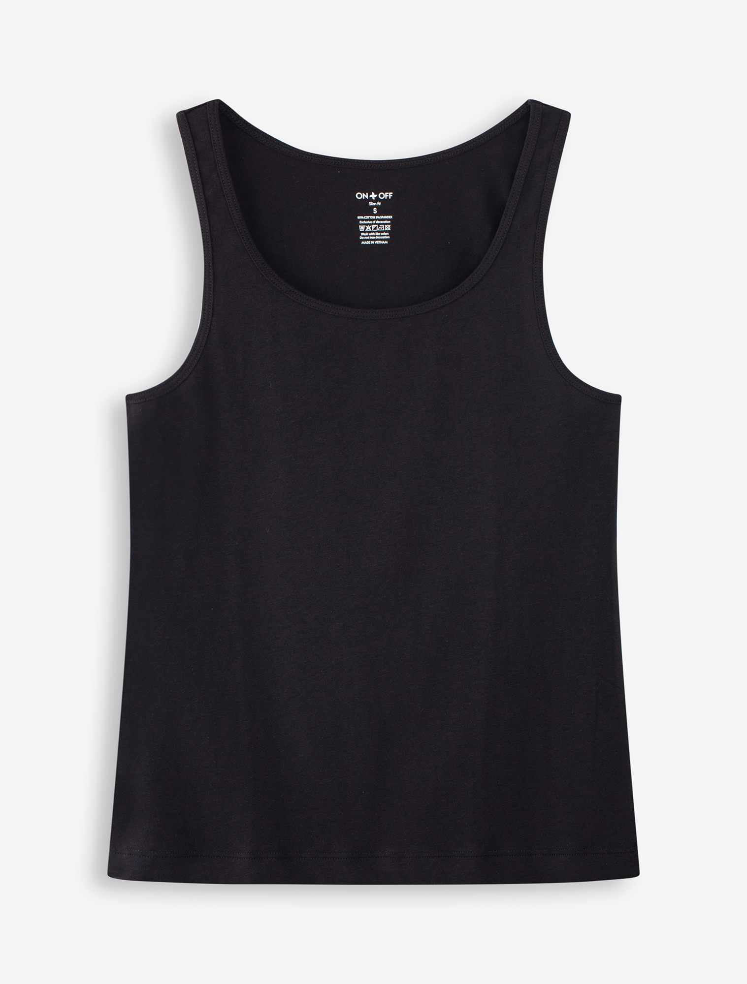 Áo T-Top ba lỗ nữ cotton Mỹ  ONOFF bacis mềm mại êm mát  thấm hút 16IA25S020