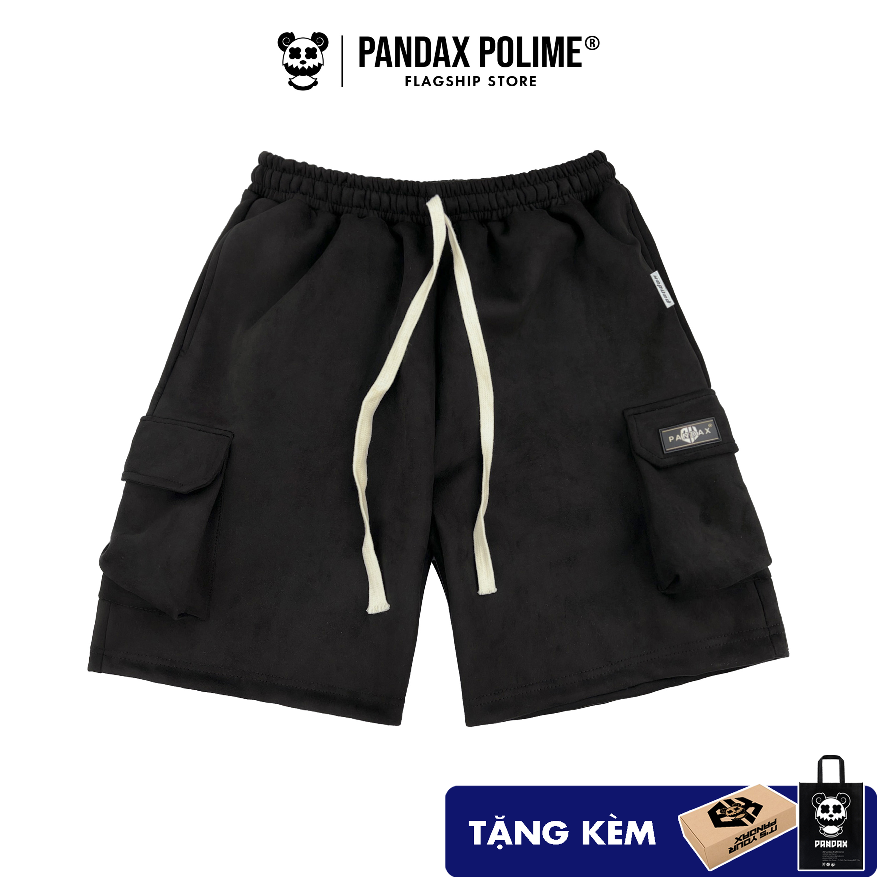 Quần short nam nữ quần đùi cargo túi hộp phong cách y2k chất liệu da lộn cao cấp fullbox local brand PANDAX POLIME