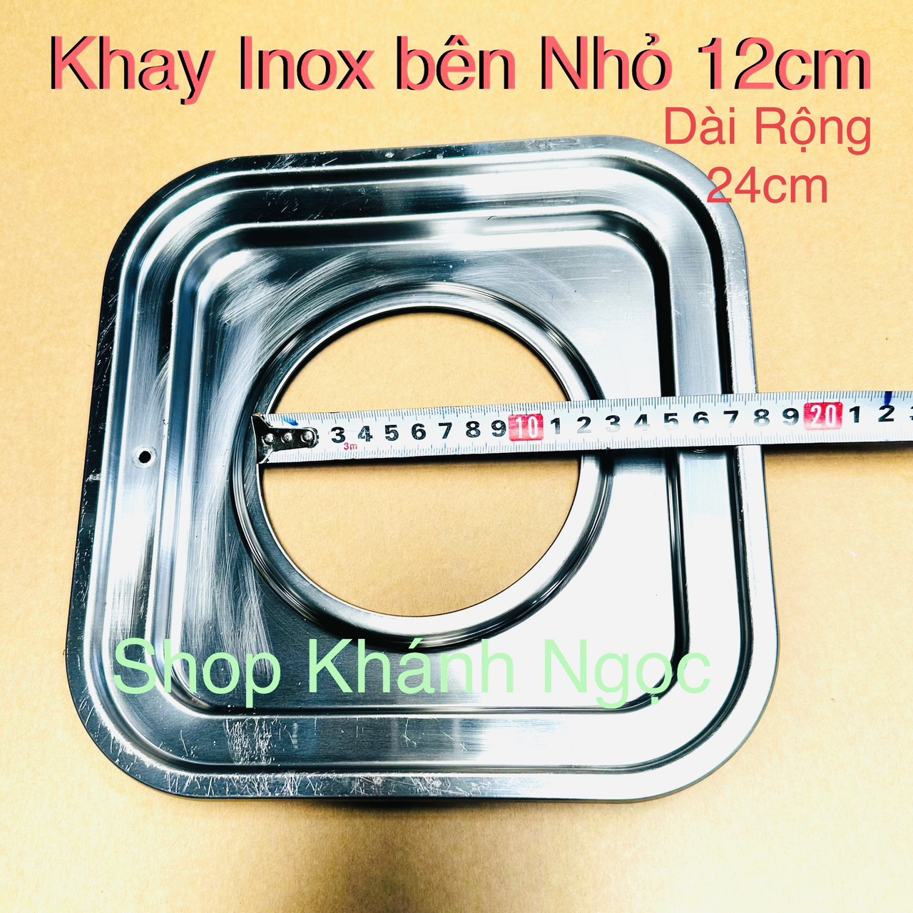 Khay inox Đỡ Kiềng Bếp Gas Electrolux - Kiềng Bếp Gas Electrolux Vuông 22cm - Linh Kiện Hàng Tháo Bế