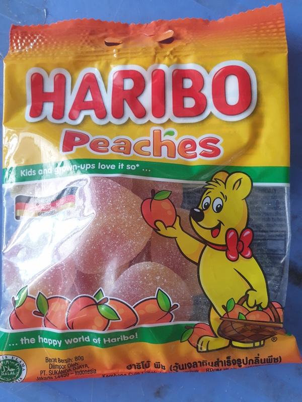 Kẹo Dẻo Haribo Peaches 80g nhập khẩu Thổ Nhĩ Kỳ