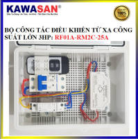 Bộ công tắc điều khiển từ xa công suất lớn  dùng nguồn xung cách ly 110V ~ 240V chống chạm và giật điện RF01A-RM2C-25A