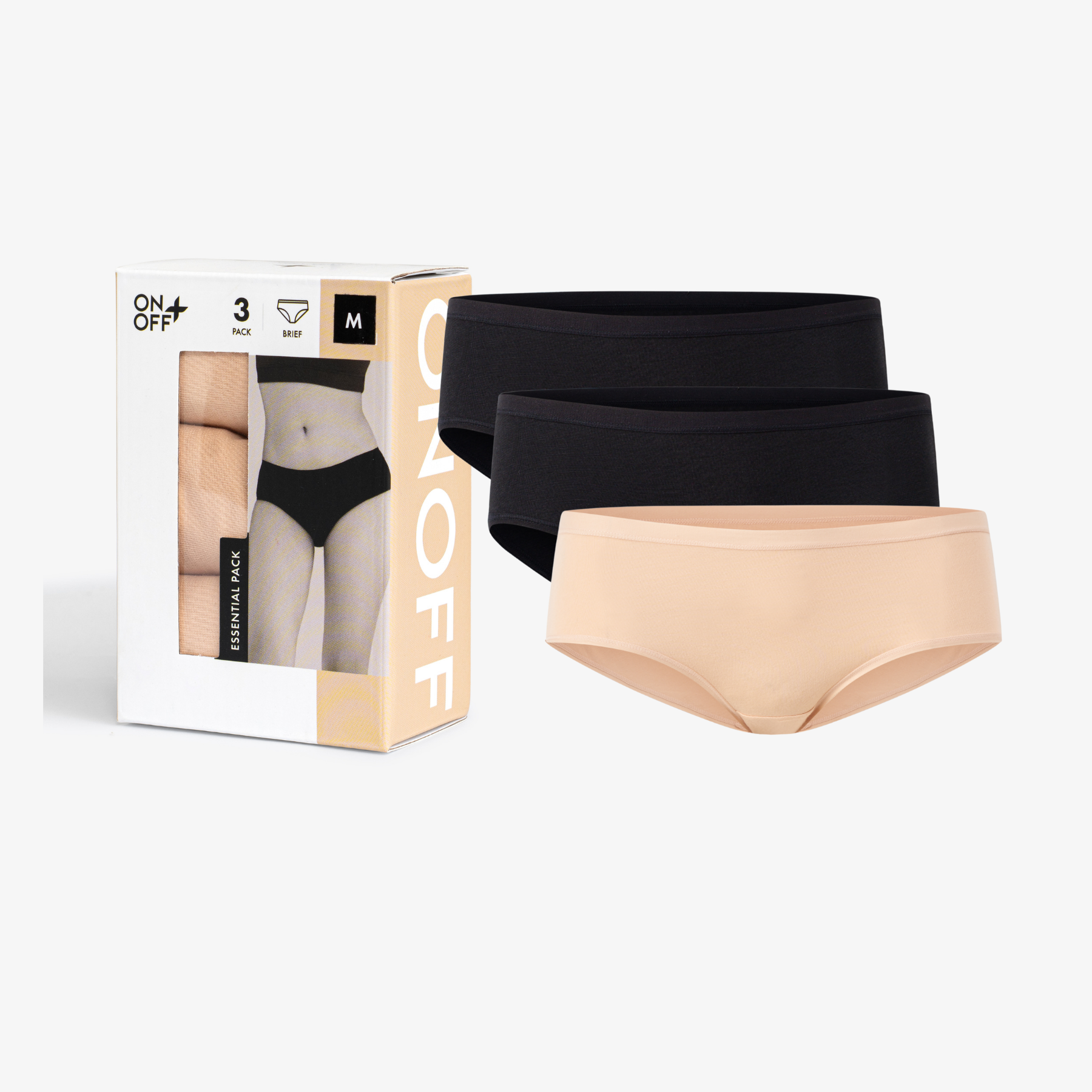 Hộp COMBO 5-3 quần lót nữ brief BAMBOO PLUS+ kháng khuẩn mềm mát ONOFF- 16UQ25A484