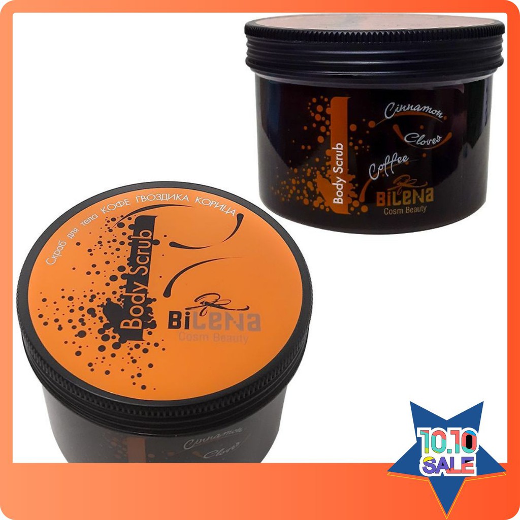 Tẩy da chết body quế hồi cà phê Bilena Body Scrub 250ml sản phẩm đa dạng chất lượng tốt đảm bảo an toàn sức khỏe người dùng cam kết hàng đúng mô tả