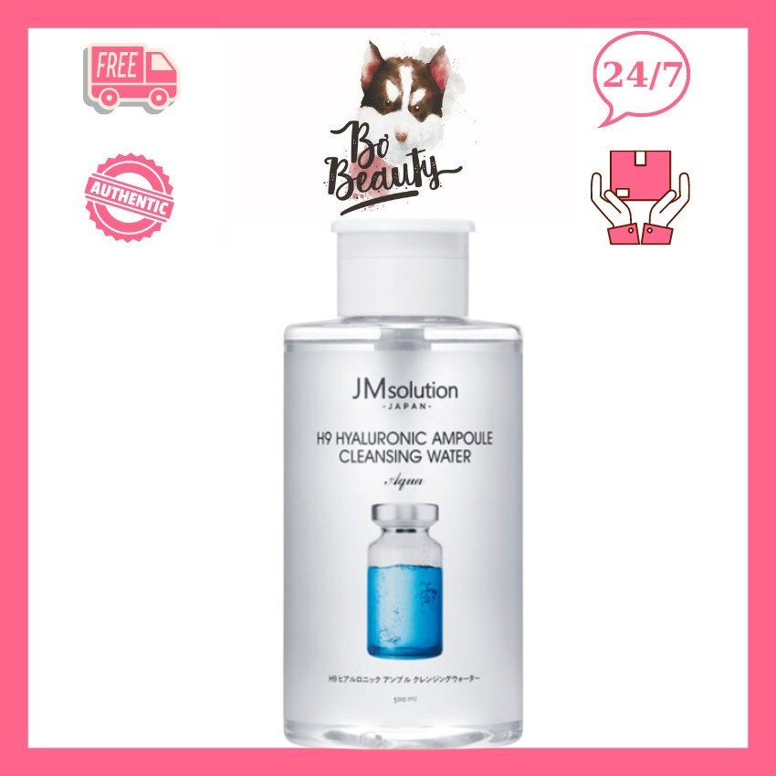 NƯỚC TẨY TRANG JM SOLUTION H9 HYALURONIC AMPOULE CLEANSING WATER
