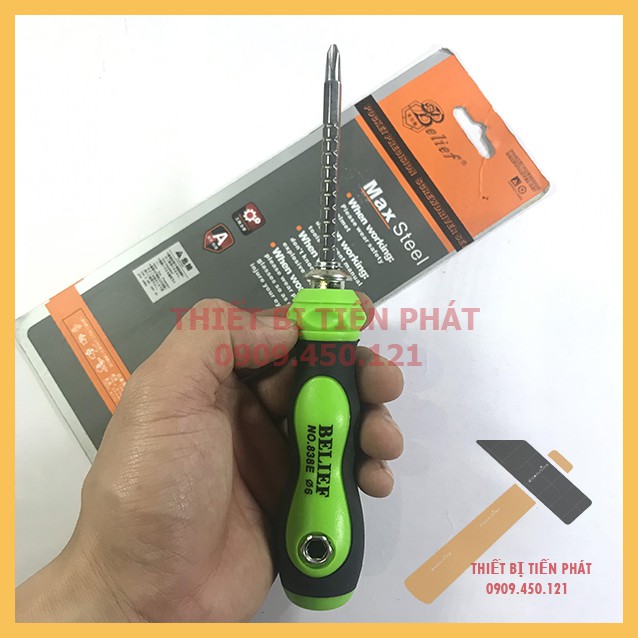 [HCM]Túa Vít Tăng Đưa Tăng Giảm 190mm -  320mm Đổi Đầu Bake (+) Dẹp (-) Belief Ø6 Chính Hãng