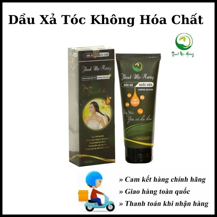 [Chính Hãng] Dầu Xả Tóc Thanh Mộc Hương Mượt Tóc Không Silicon Không Chất Mượt Ảo
