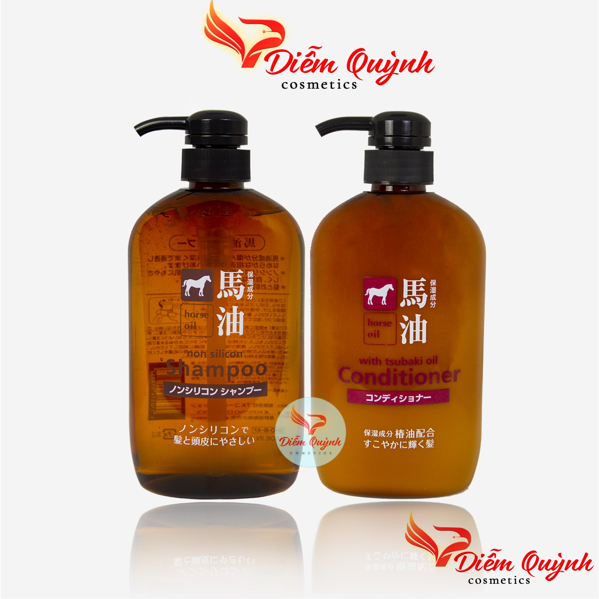 Dầu Gội Dầu Xả Mỡ Ngựa Nhật Bản 600 ml
