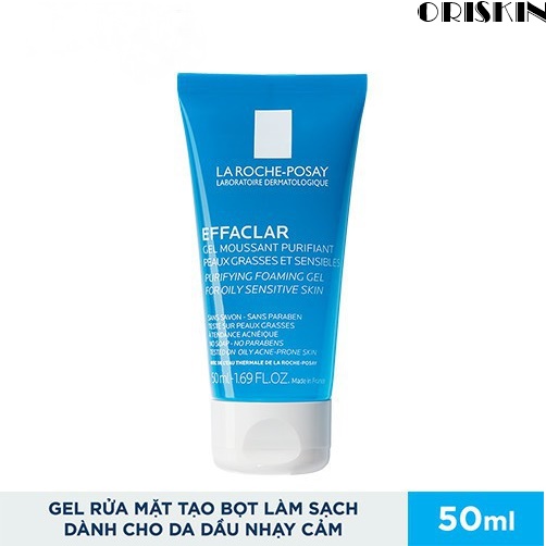 LA ROCHE POSAY GEL RỬA MẶT TẠO BỌT CHO DA DẦU NHẠY CẢM 50ML