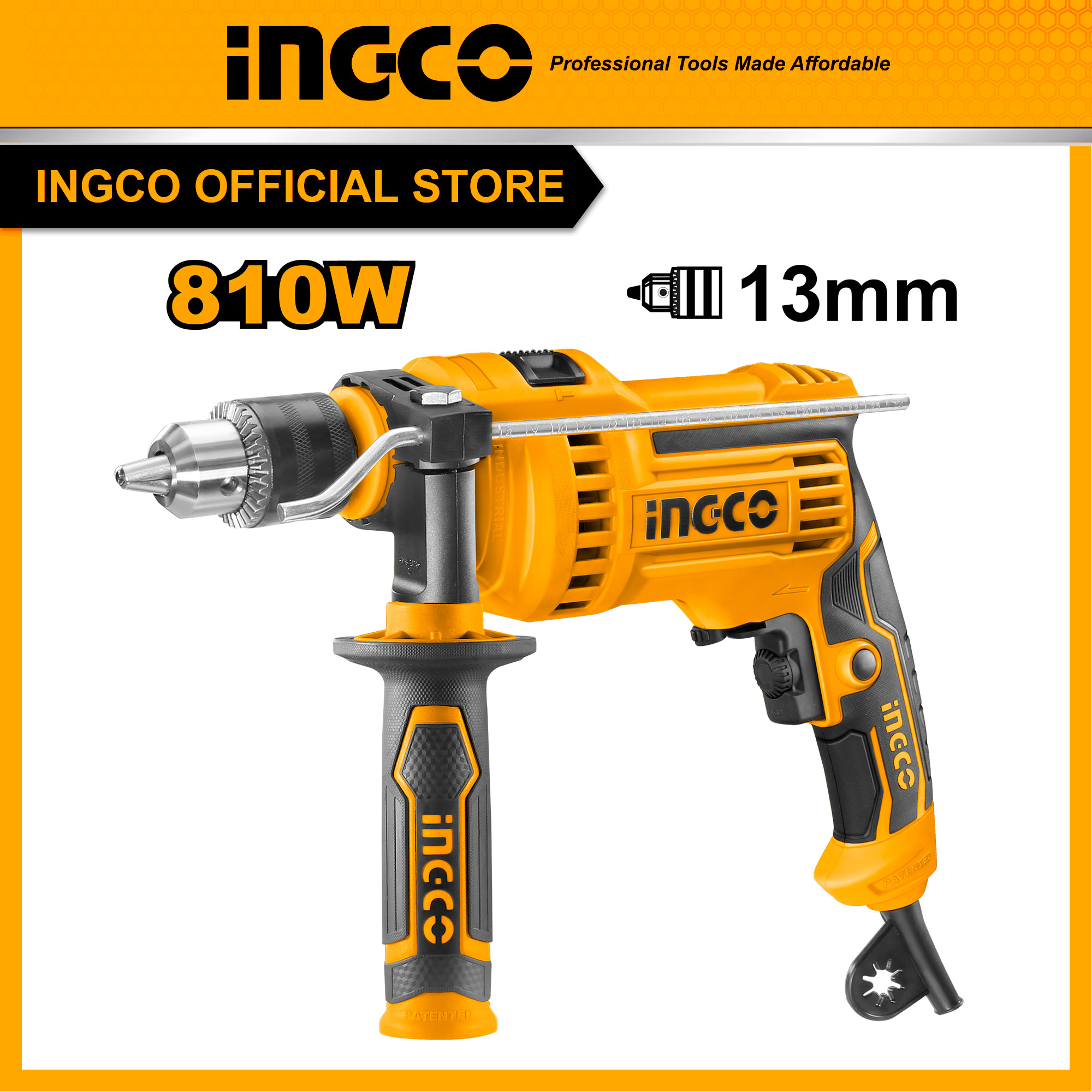 Máy khoan điện khoan tường khoan gỗ khoan kim loại INGCO ID81085 và ID8108 loại 810W đường kính me k