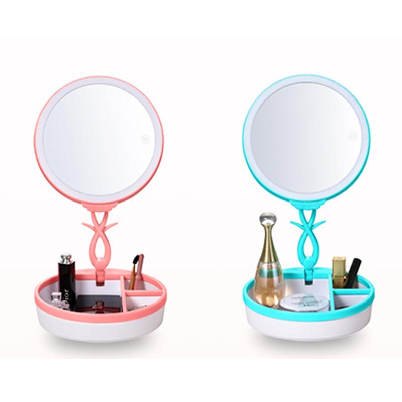 Gương trang điểm có đèn led dimmer đèn ngủ hộp makeup JN-008