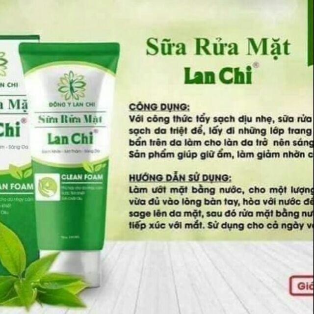 Sữa Rửa Mặt Đông Y Lan Chi [Chính Hãng]