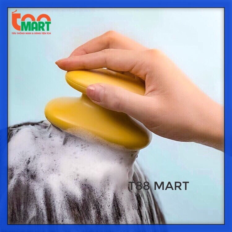 Lược gội đầu mát xa cao su cao cấp tạo cảm giác thư giãn thoải mái sạch và an toàn cho da đầu tốt cho sức khỏe