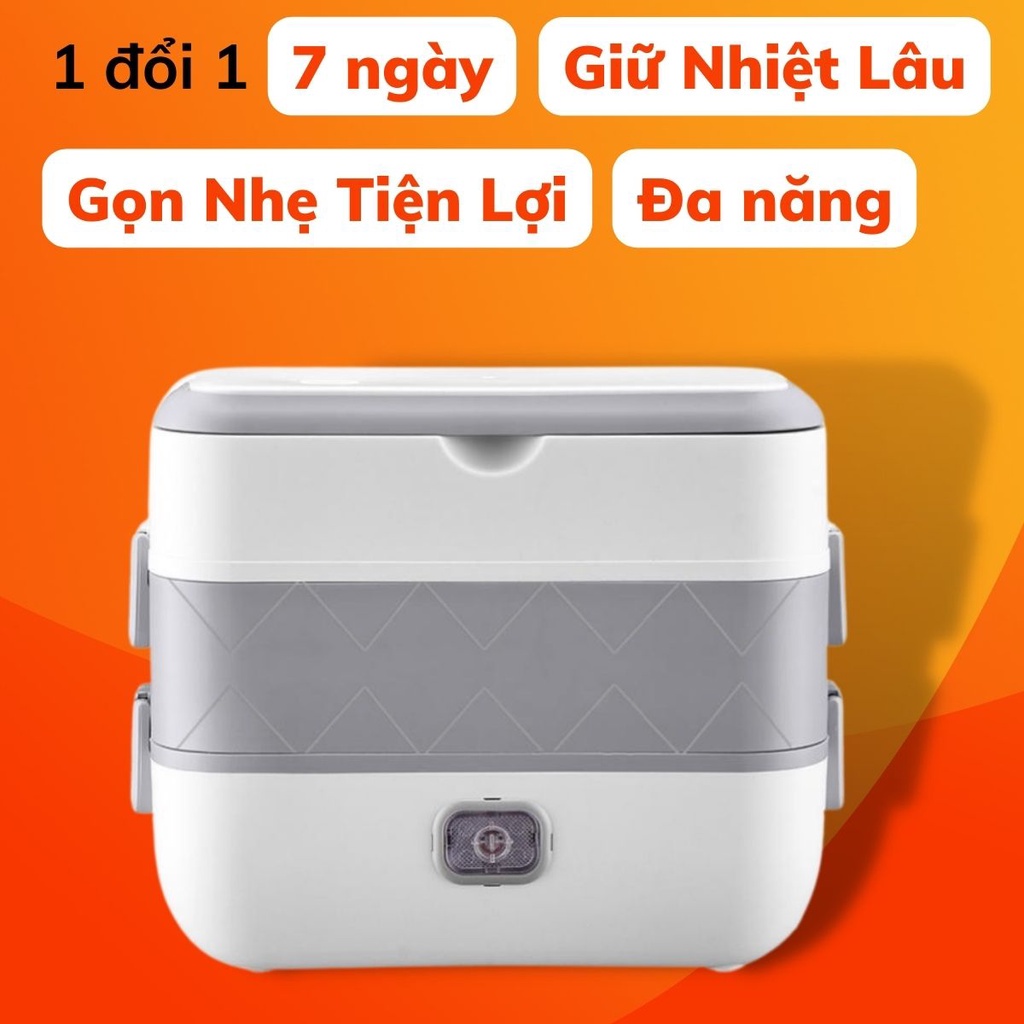 Hộp cơm 2 tầng cắm điện giữ nhiệt Cà mơn điện 2 tầng Nhật Bản  Hộp Cơm Cắm Điện Bucook Văn Phòng 2 T