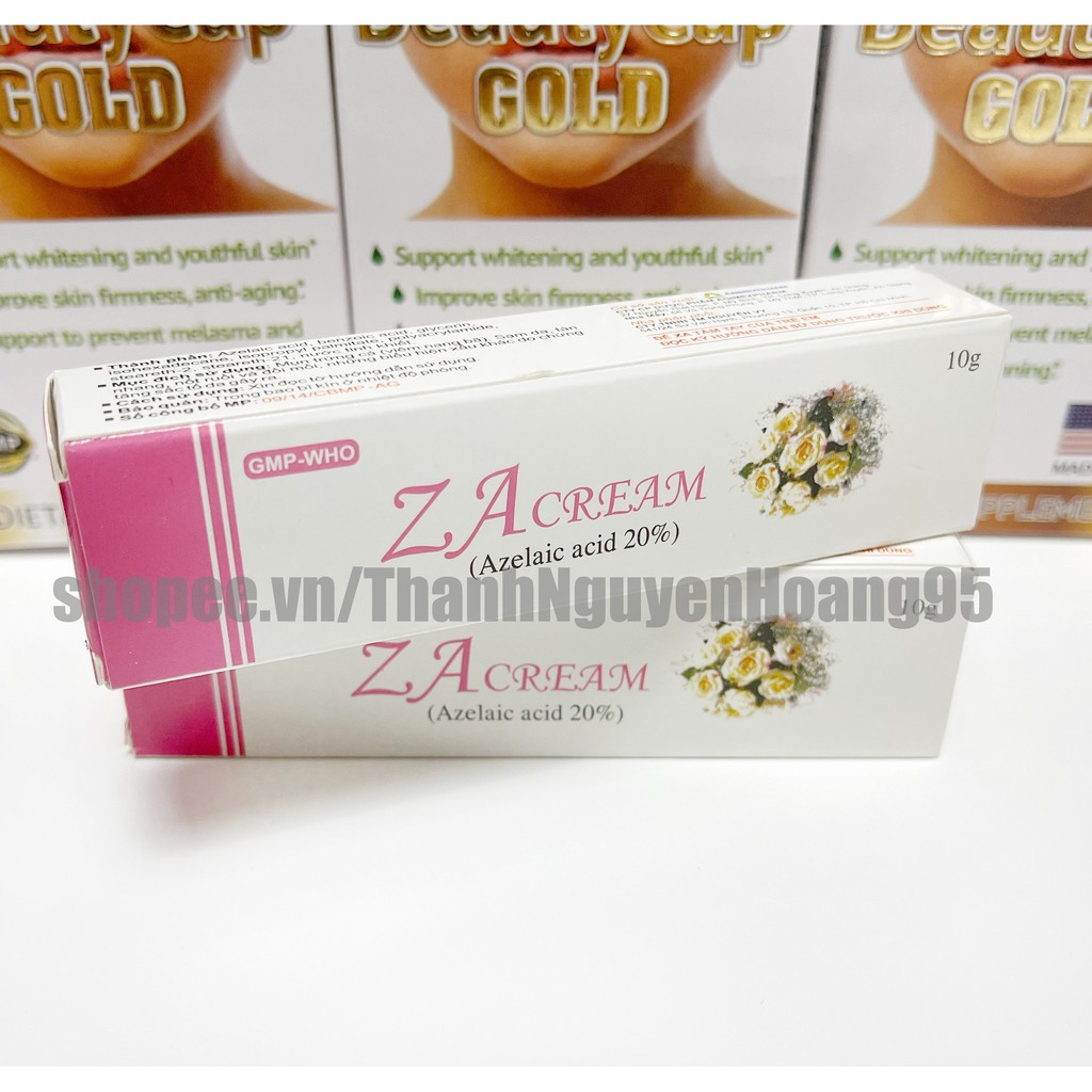[HCM]Kem giảm mụn giảm thâm nám tàn nhang ZA cream 10g