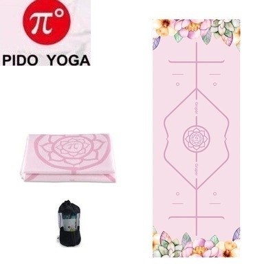 Khăn trải thảm tập Yoga Định tuyến PIDO Cao Cấp(NEW) - Tặng kèm túi đựng