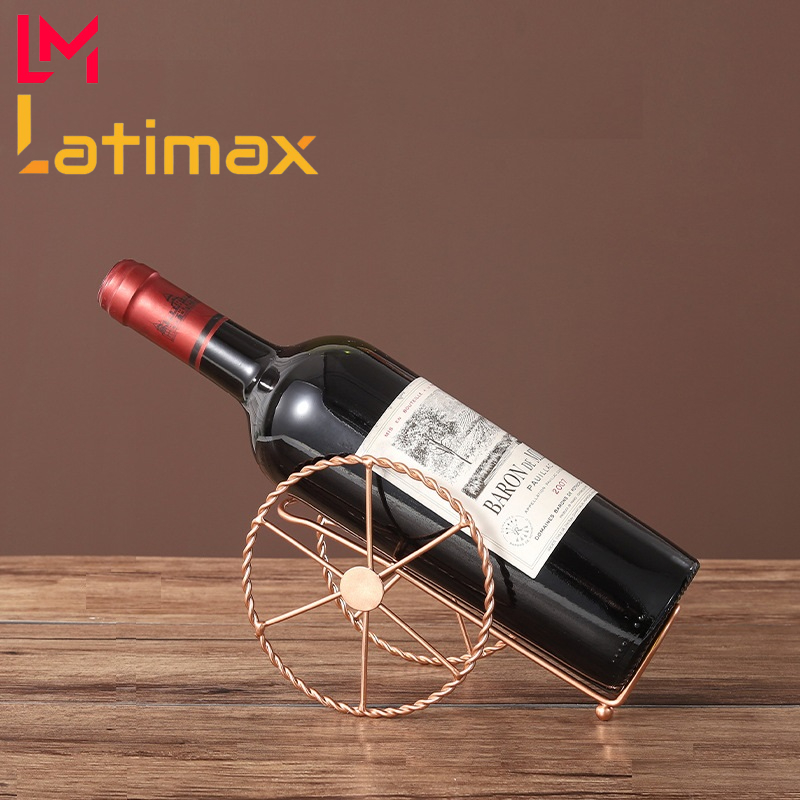 Kệ rượu vang đặt bàn hình khẩu pháo decor phong cách Bắc âu Latimax - Giá để chai rượu