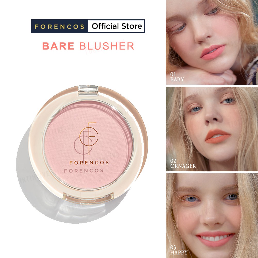 Phấn Má Hồng Forencos Bare Blusher 5G 05 Màu Tự Nhiên