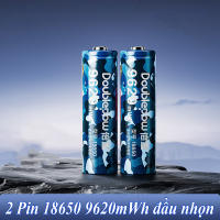 Pin sạc 18650 37V - 9250 9620 7400mWh chính hãng Doublepow công suất cao - Dung lượng thực