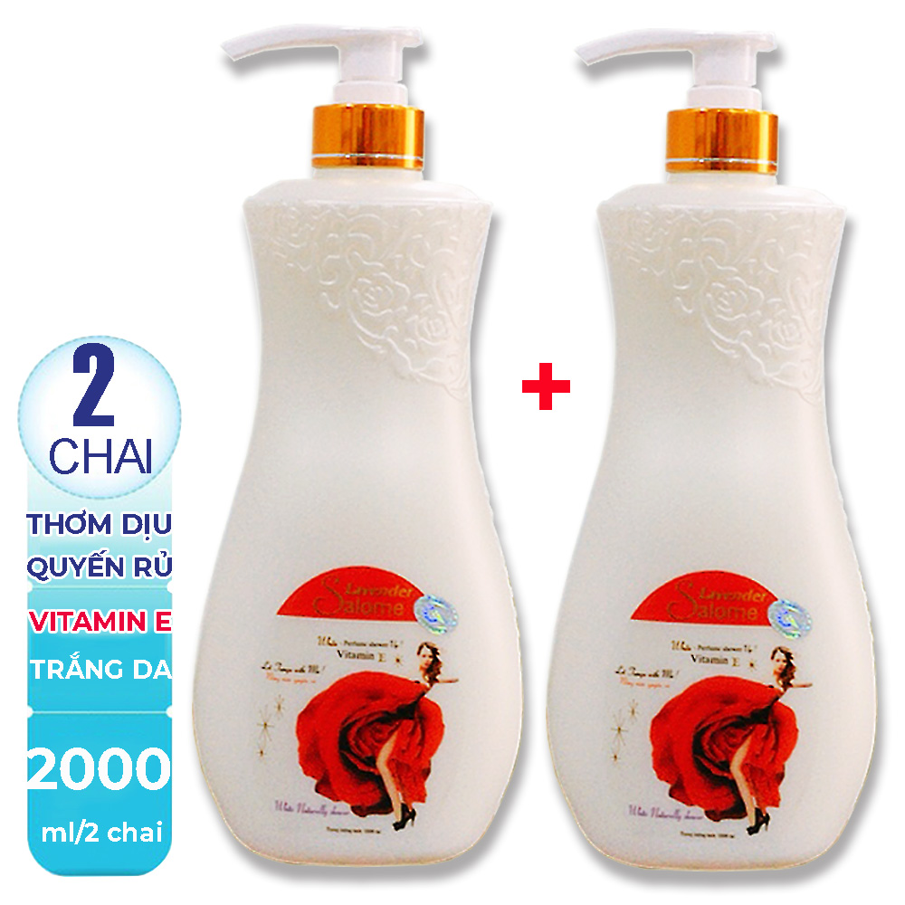 [Hcm][ Deal Mới - Thơm Nồng Nàn - Quyến Rũ ] Combo 02 Chai X 1000Ml Sữa Tắm Hoa Hồng Tươi Kèm Bổ Xung Vitamin E Xuất Pháp. (Date : 01/2023)