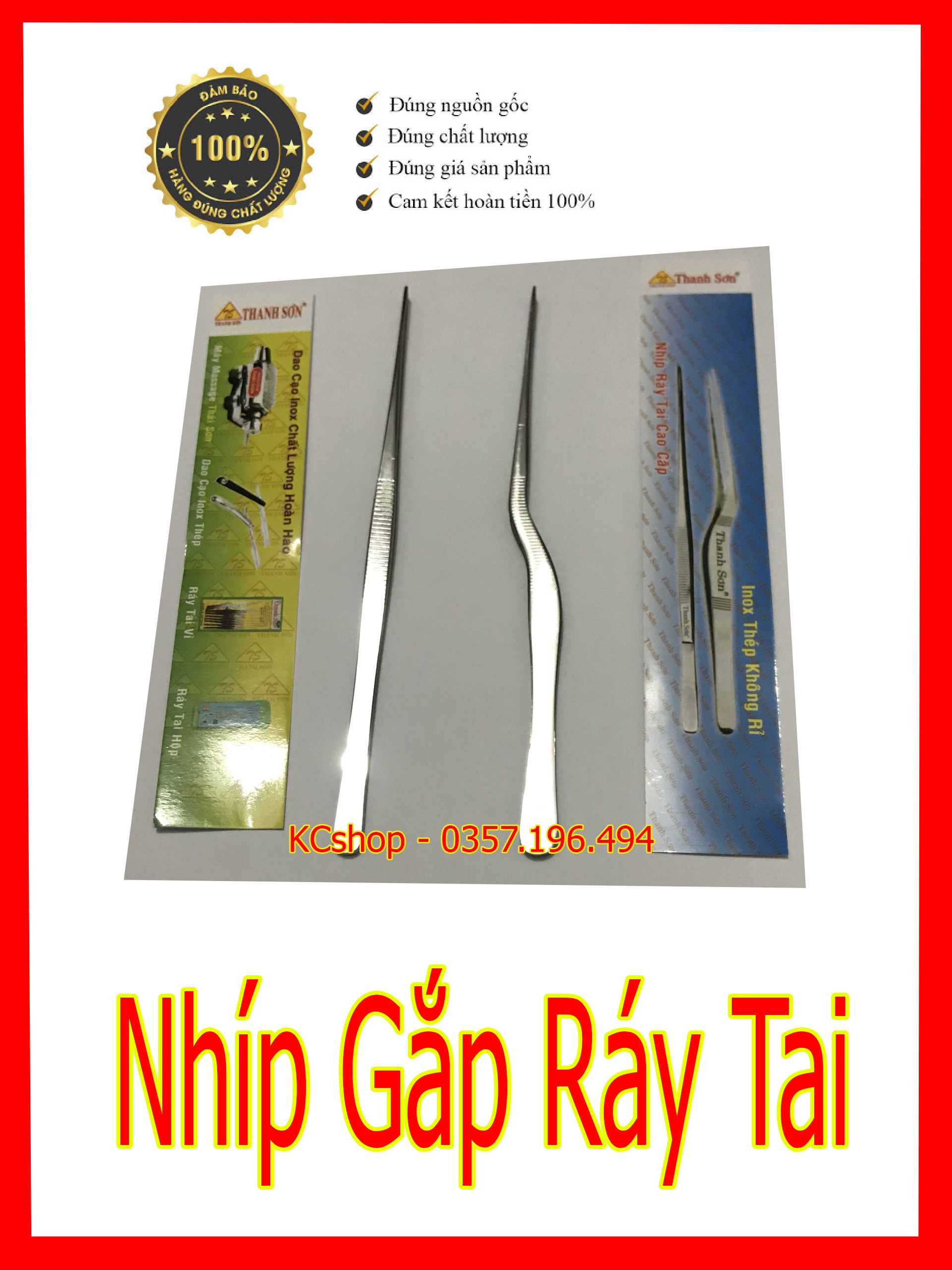 Nhíp Gắp Ráy Tai (Tặg Bánh Ichi Lưỡi D0Rco)