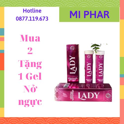 [Hcm][Combo 2 Viên Sủi Lady Tặng 1 Gel Nở Ngực] Viên Sủi Lady Tăng Vòng 1 Chính Hạng