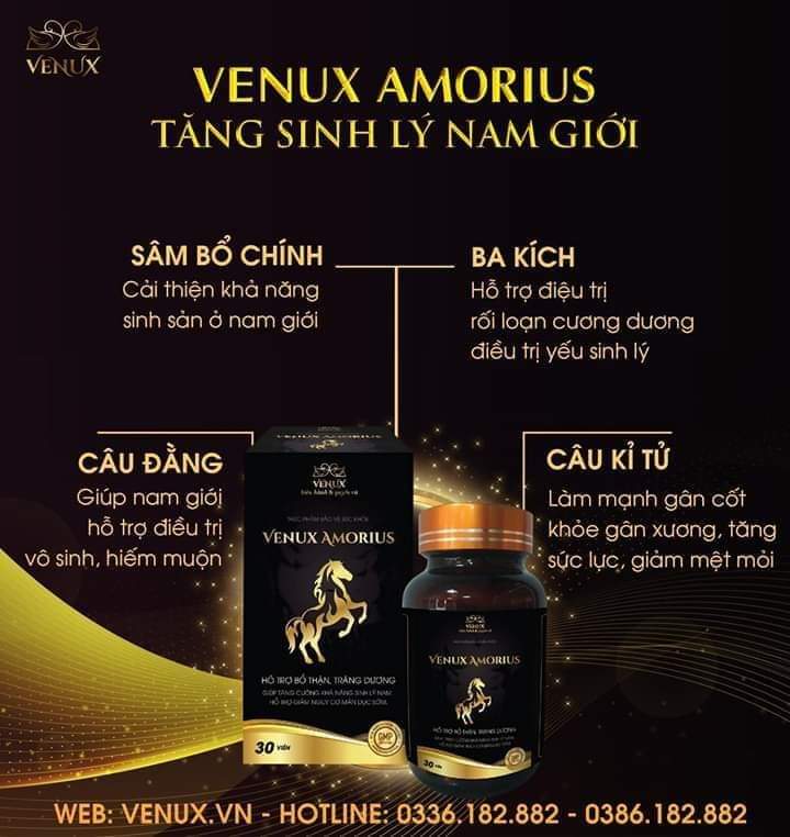 Ve.nux A.mo.ri.us Tăng Sl Nam Giới