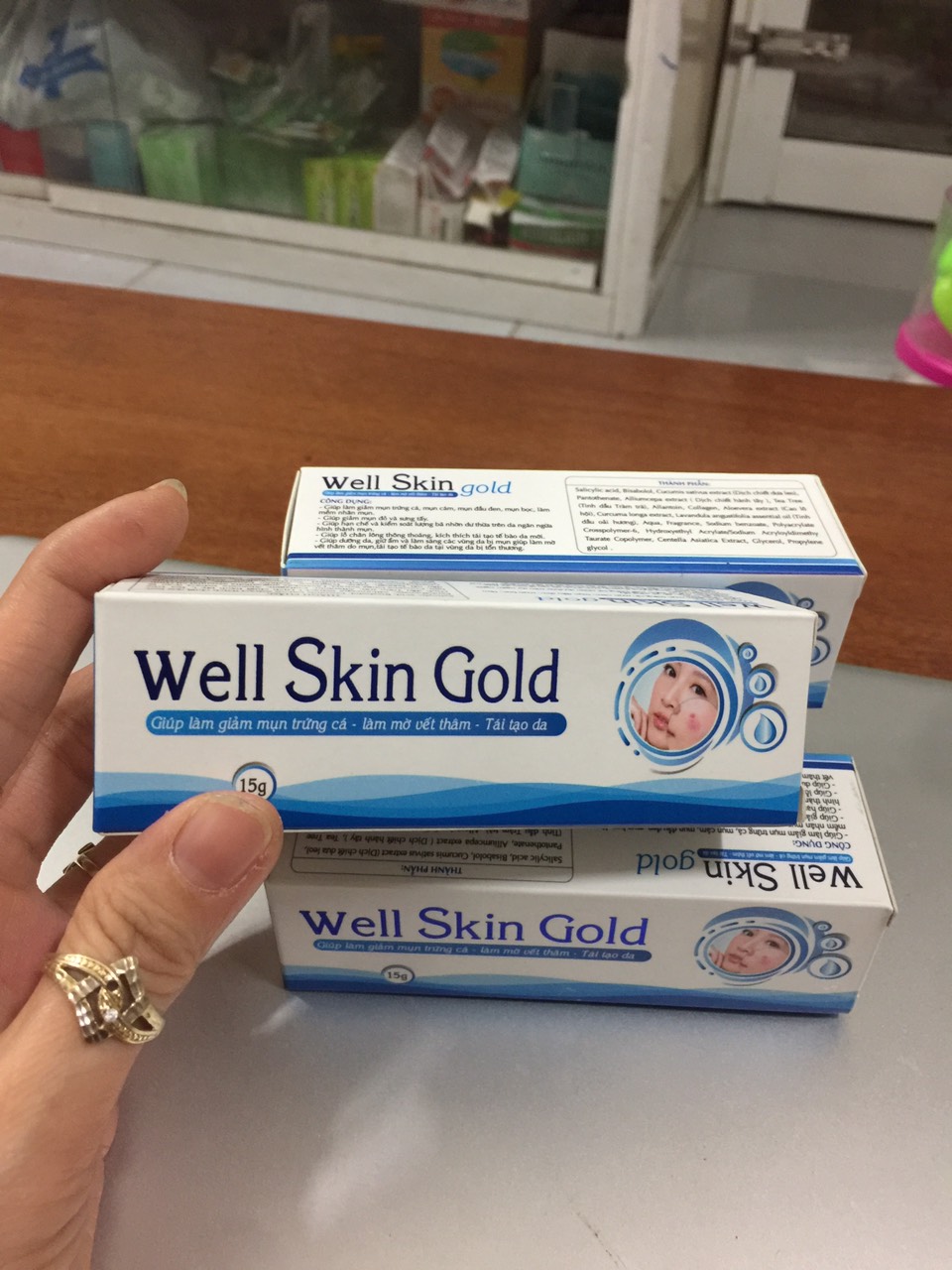 Kem Trị Mụn Well Skin Gold