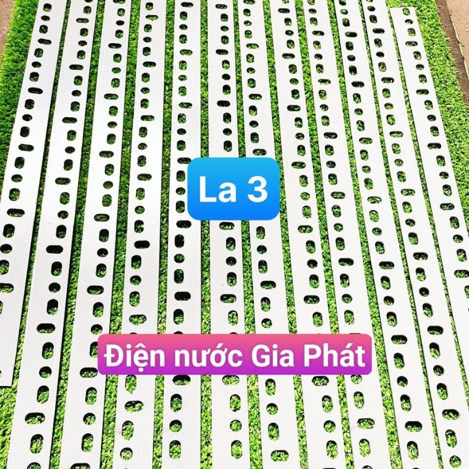 Sắt la lỗ (SẮT DẸT) La 3 nhiều kích thước lắp ráp kệ v lỗ - ĐIỆN NƯỚC GIA PHÁT.