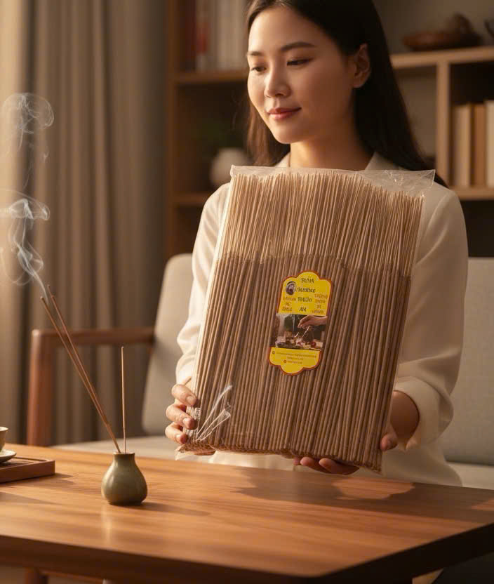 Nhang Gừng THIÊN AN Nhang Thơm Sạch Hương thơm dịu | Nhang thơm thờ cúng