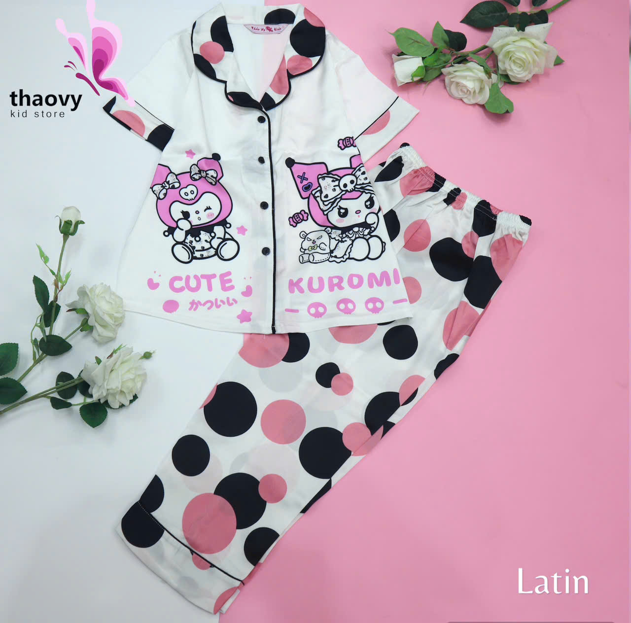 Đồ Bộ Pijama Bé Gái Bộ Quần Dài Dài Tay Ngắn Cho Bé 10-50kg - Đồ Mặc Nhà Cho Bé
