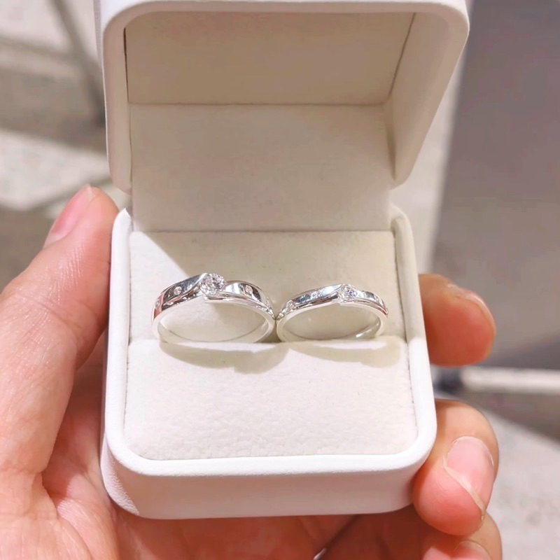 Nhẫn đôi nhẫn cặp bạc khắc tên tình yêu nam nữ NC097 - Mina Jewelry trang sức bạc thật