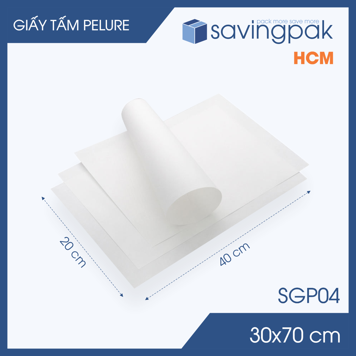 SGP - Xấp 100 tấm giấy Pelure gói hàng - Nhiều size - giấy nến gói quà giấy bọc hàng quần áo