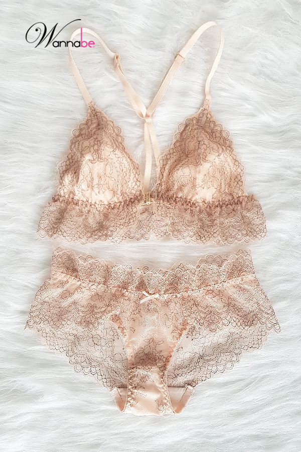 Nội y bộ Wannabe Áo ngực bralette ANR12 chân ngực nhún bèo nữ tính điệu đà