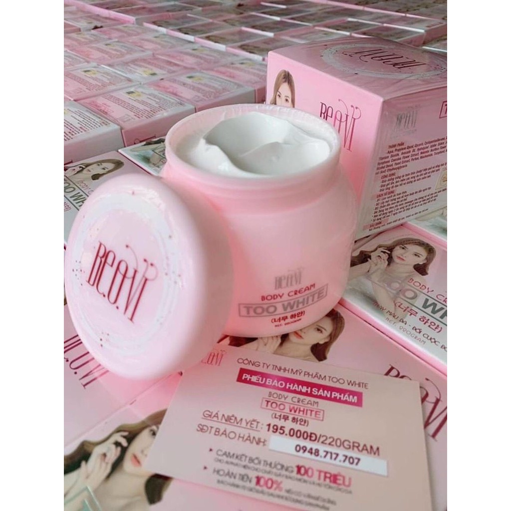 [HCM]BODY DƯỠNG DA BEOVI TOO WHITE THU THUY