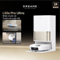 Dreame L50s Pro Ultra Robot hút bụi thông minh | lực hút cực đại 30.000Pa | giặt giẻ lau nước nóng 100ºC | BH 24 tháng