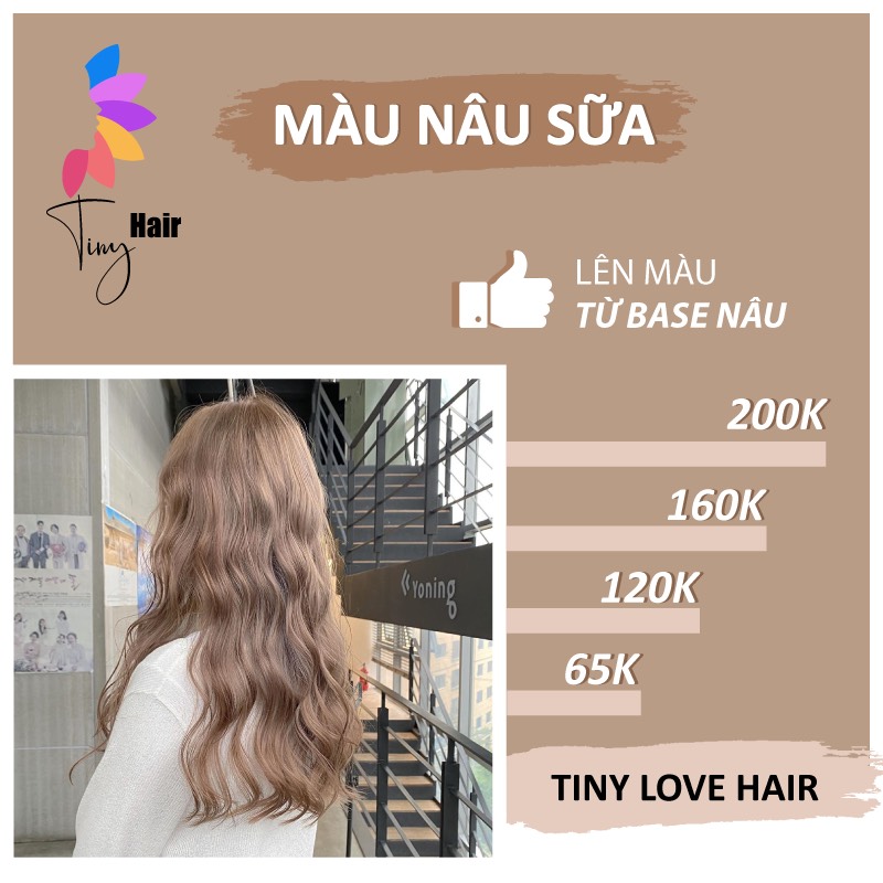 Thuốc nhuộm tóc màu NÂU SỮA TinyHair