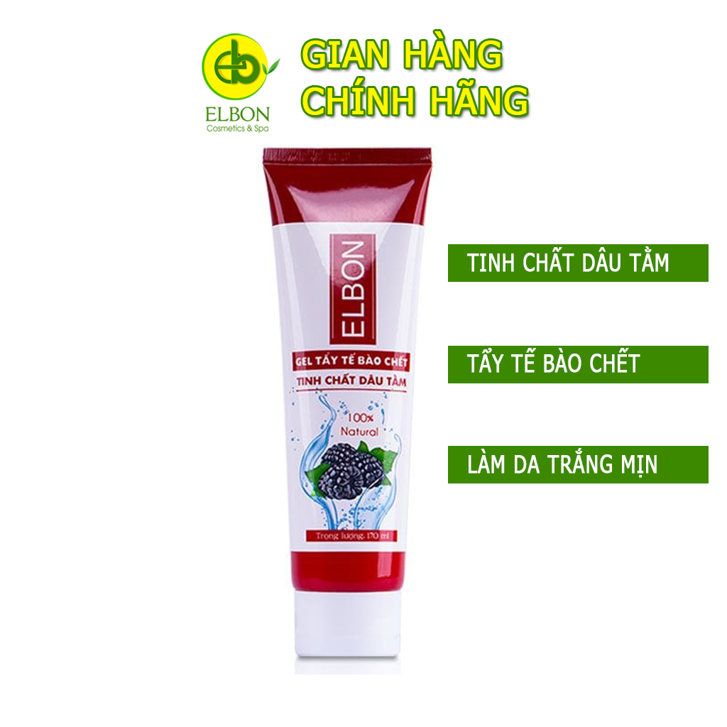 Gel Tẩy Tế Bào Chết Dâu Tằm Cao Cấp Elbon - Đánh Bật Các Tế Bào Da Không Còn Sự Sống