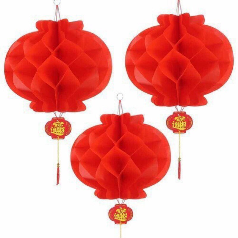 [ Được chọn size] Đèn Lồng Đỏ Trang Trí Tết Trang Trí Lễ Hội Quả Cầu Treo Trang Trí Trung Thu