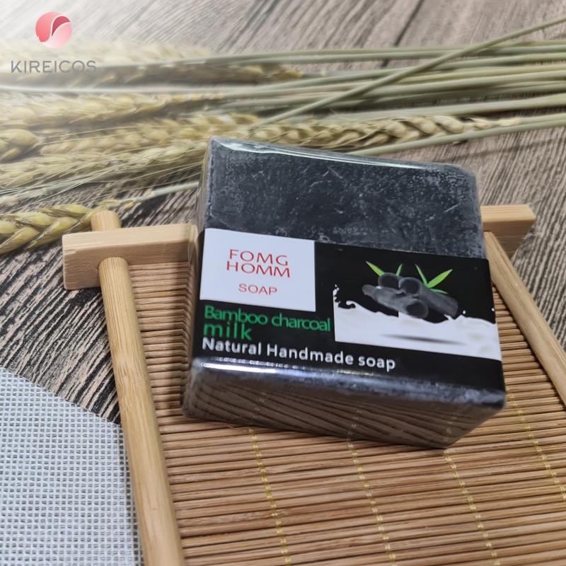 [HCM]Xà Phòng Tắm Rửa Tay Dưỡng Ẩm Hand Made Vuông Đủ Mùi 100G – Bamboo Charcoal