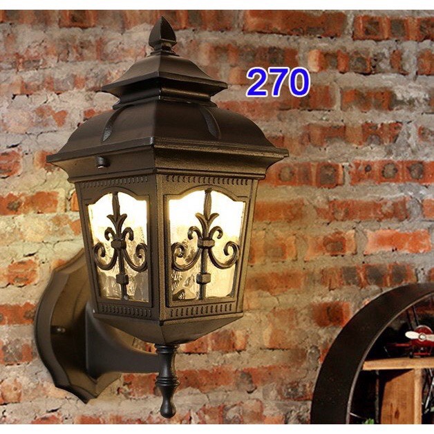 (Kèm bóng Led) Đèn treo tường nội ngoại thấtĐèn chùa gắn cửa nhà trụ cột cầu thang mái hiên