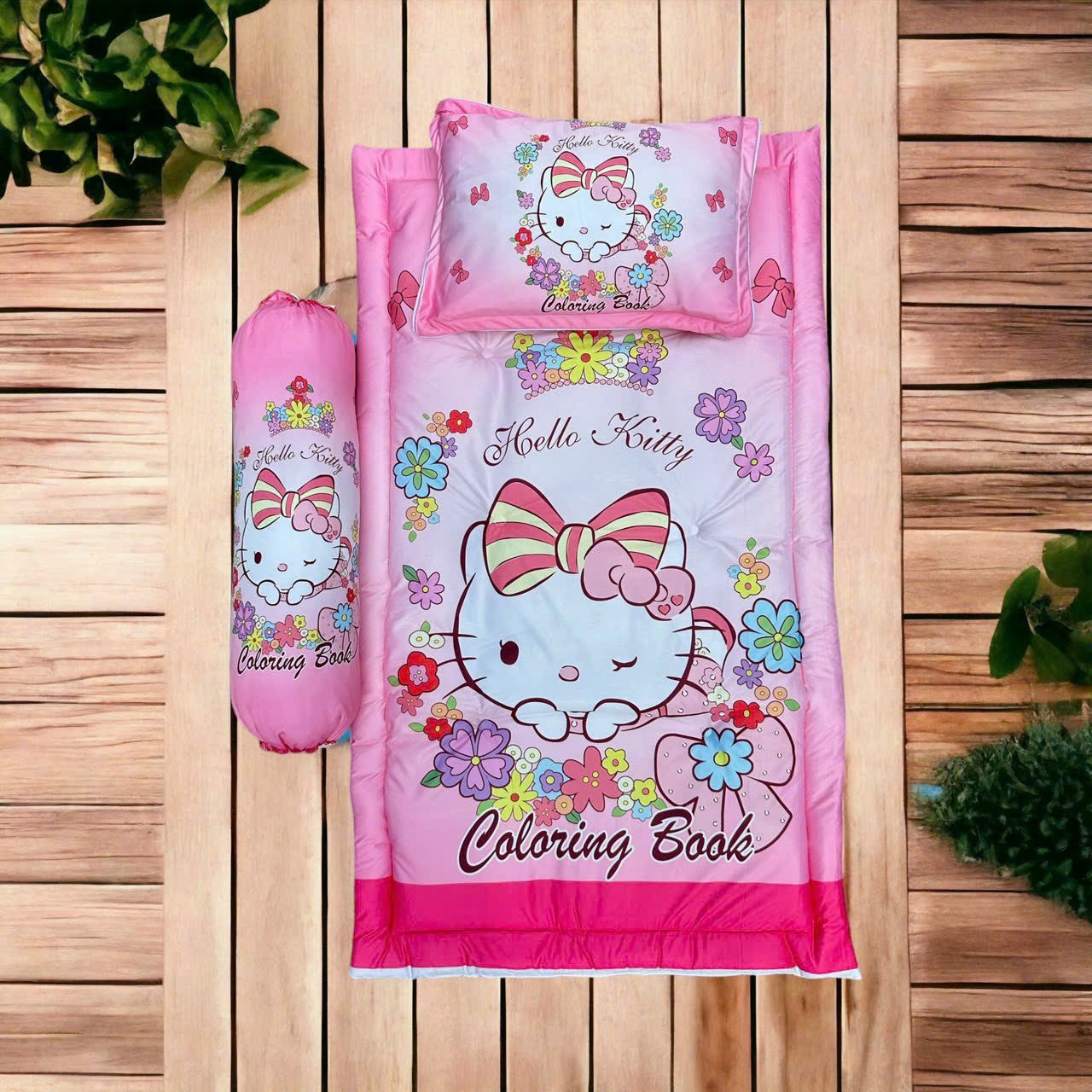 BỘ NỆM KÈM GỐI ĐI HỌC 5D CHO BÉ COTTON -60-110CM bộ nệm cho bé- BỘ NỆM ĐI MẪU GIÁO VẢI COTON - BỘ