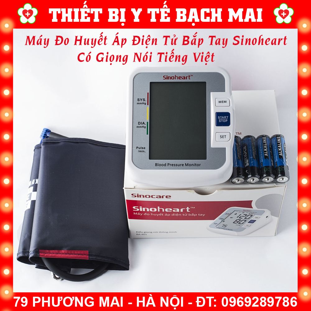 Máy Đo Huyết Áp Sinocare Sinoheart BA-801 Công Nghệ Đức